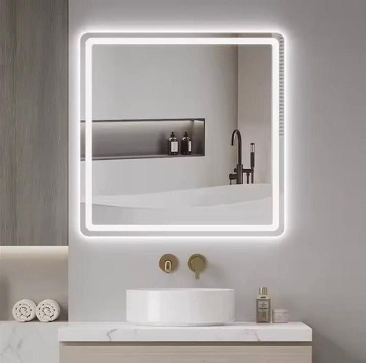 SMART LED BATHROOM MIRROR - ROUND, RECTANGULAR & SQUARE | DEFOGGING | ADJUSTABLE LIGHTING | FRAMELESS