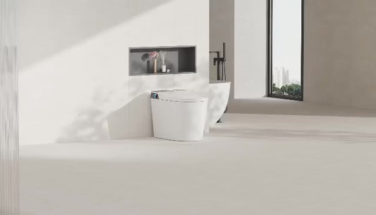 LUXURY JAPANESE SMART TOILET BIDET - AUTO FLUSH, UV STERILISATION, HEATED SEAT, AIR DRYER, REMOTE CONTROL, AROMATHERAPY, MODERN WC