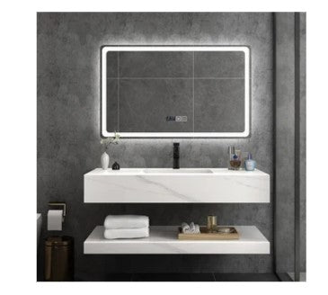 MODERN FLOATING ROCK SLATE COUNTERTOP WASH BASIN - MARBLE EFFECT CERAMIC SINK WITH OPTIONAL MATCHING UNDER-SINK ROCK SLAB | 800 X 500MM | 3 COLORS