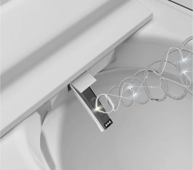 LUXURY JAPANESE SMART TOILET BIDET - AUTO FLUSH, UV STERILISATION, HEATED SEAT, AIR DRYER, REMOTE CONTROL, AROMATHERAPY, MODERN WC