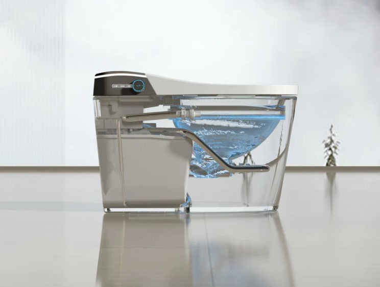 LUXURY JAPANESE SMART TOILET BIDET - AUTO FLUSH, UV STERILISATION, HEATED SEAT, AIR DRYER, REMOTE CONTROL, AROMATHERAPY, MODERN WC
